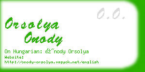 orsolya onody business card